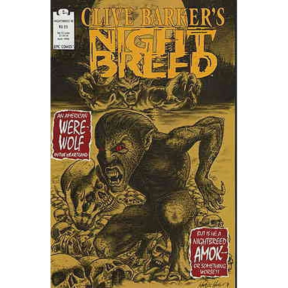 Night Breed (Clive Barker's ) #18 VF ; Epic Comic Book