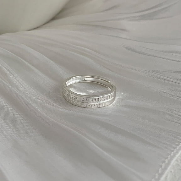 Zhuge 925 Sterling Silver Rings for Women, Adjustable Rings, Plated plated cupronickel, Style T