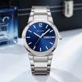 thumbnail image 4 of SKMEI Men's Watch, Round Quartz Analog Business Watch Stainless Steel Chain Bracelet, 3ATM Water Resistant Classic Wristwatch for Men Business and Daily Wear, 4 of 5