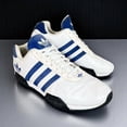 thumbnail image 1 of Adi-das Goodyear Street Driving Shoes 3 Stripe White & Blue 467776 Mens 10.5 Wide, 1 of 6