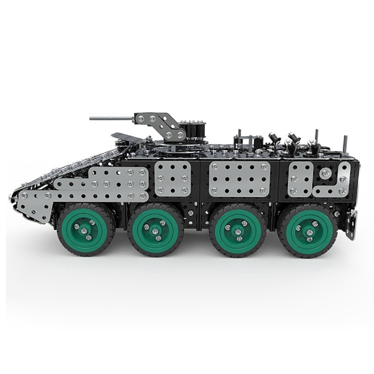 STEM Building Toys Armored transport vehicle Metal Assembled Model Education Kit Collectible Metal Building Set Block Set Construction Toys for Children and Adults