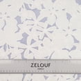 thumbnail image 3 of Zelouf Farah Burnout Mesh  , Sewing, DIY, Crafts Fabric by the Yard, White/sky, 7 Yard, 3 of 5
