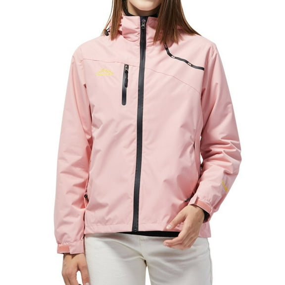 Babysbule Fall Jackets for Women Ladies Fleece Thickened Warm Hooded Reversible Jacket Women's Tops Blouse