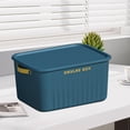 thumbnail image 6 of Tgbvmt 14In Thickened Plastic Folding Storage Box Removable Transparent Lid Large Capacity Quilt Toy Organizer Space Saving Dormitory Home Closet Bedroom Living Room Multi-Purpose Storage Bin, 6 of 6