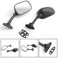 thumbnail image 3 of Black Racing Mirrors For Suzuki GSXR GSX-R 600 750 1000 K1 K2 K3 2001 2002 2003, 3 of 7