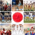 thumbnail image 3 of EONQY Cheerleading Pom Poms, 20 Pack Cheerleader Pom poms with Baton Handle, Cheering Squad Pompoms for School Dance Sports Team Spirit (Black), 3 of 5
