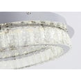thumbnail image 3 of Homestock Eclectic Elegance Clear Crystal Halo Ring Flush Mount With A Chrome Frame - Clear Crystal Stones For Decoration, 3 of 3