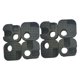 thumbnail image 1 of 8 piezas de accesorios de conector para silla de camping, repuesto resistente, color negro, reparación Cuadrado, 1 of 8