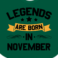 thumbnail image 4 of Inktastic Legends Are Born in November Boys or Girls Baby Bib, 4 of 4