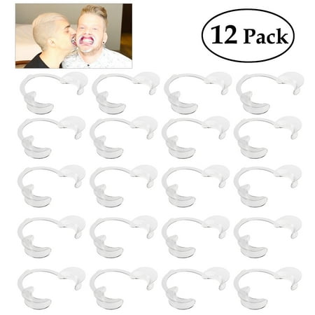 Shuliwen Mouth opener 12pcs Disposable C-Shape Oral Cheek Mouth Lip Retractor Opener Prop for Adult Fun Game