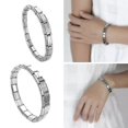 thumbnail image 3 of Fashion Stainless Steel Bracelet Italian Charm Women Jewelry Elastic Stretch, 3 of 5