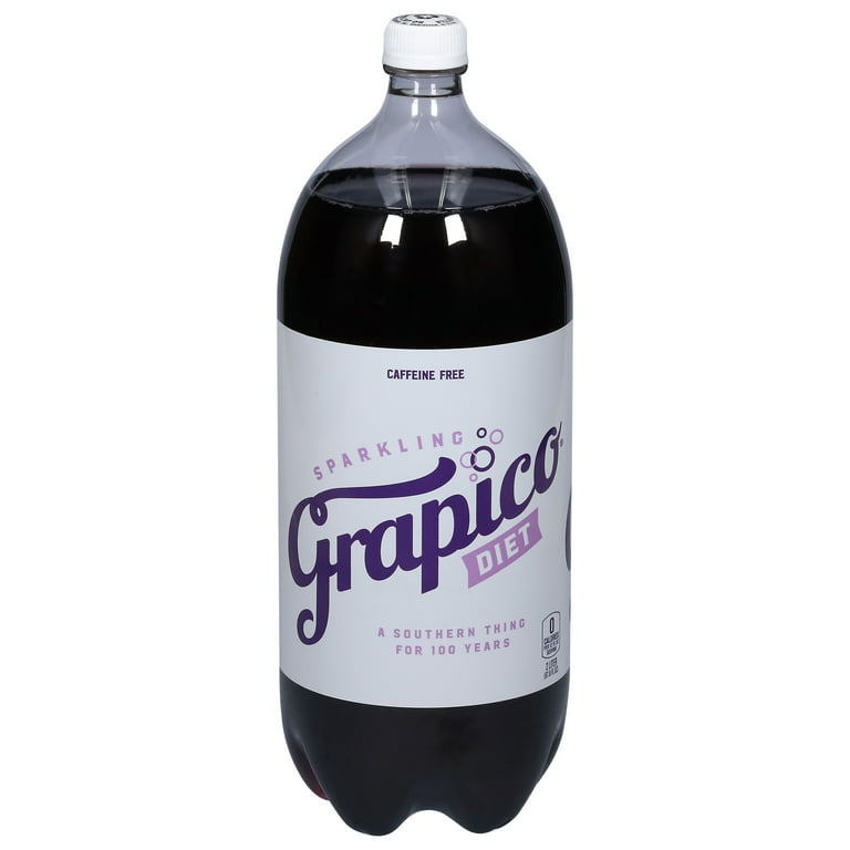 Diet Grapico Caffeine-Free Grape Soda Pop, 2 Liter Bottle