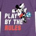 thumbnail image 3 of Disney - Play By The Rules Soccer - Toddler & Youth Girls Short Sleeve Graphic T-Shirt, 3 of 5