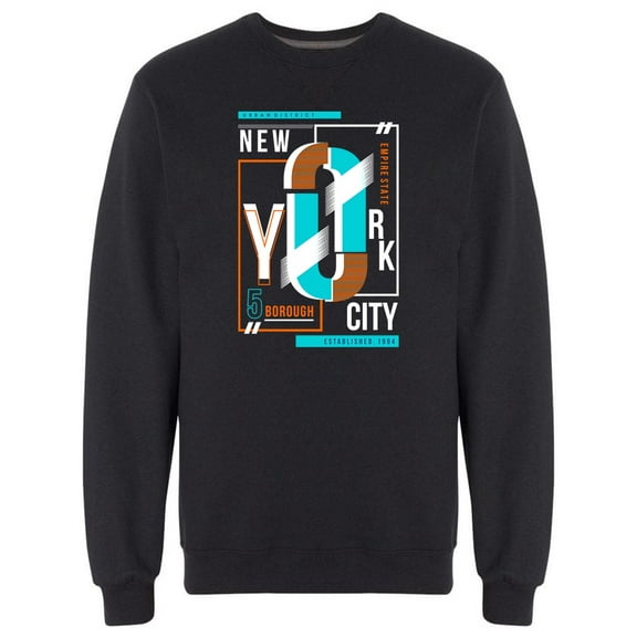 Empire State Graphic Sweatshirt Men -Image by Shutterstock, Male Small