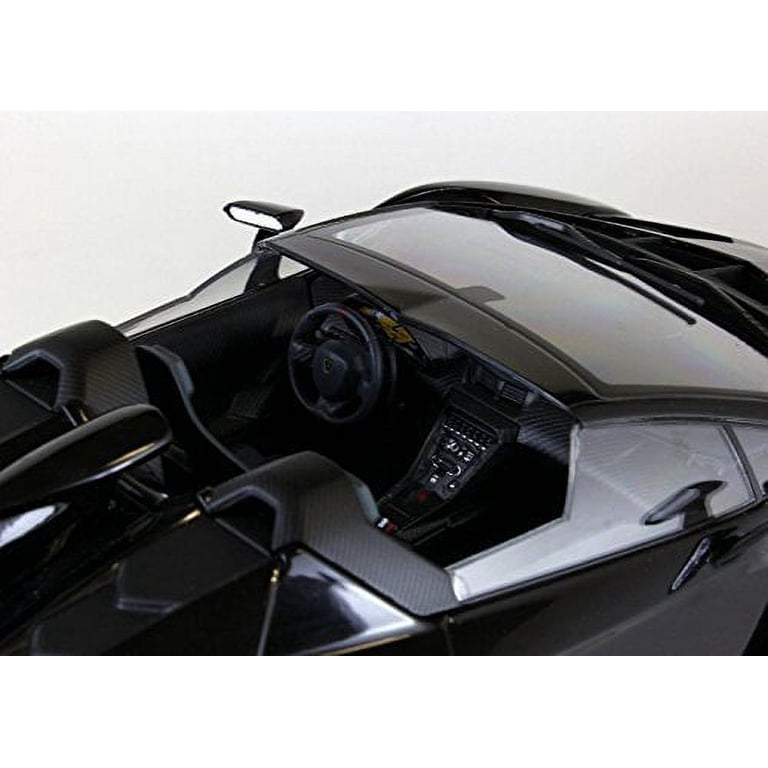 Lamborghini Veneno Roadster - Black With Red Accent Body Stripes