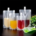 thumbnail image 1 of 50 Pcs 200ml Sac Support Liquide Étanche Sac d'Emballage pour Boisson Lait Café, 1 of 5