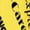 Yellow, variant on WORDY SWING SKIRT All-Over Print Skater Skirt