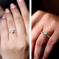 thumbnail image 3 of Rosec Jewels Ethiopian Opal Heart Engagement Ring with Diamond - 0.7 Carat Opal Ring for Women - AAA Quality, 10K Yellow Gold, US 7.00, 3 of 8