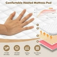 thumbnail image 6 of Gymax Queen Size Electric Heated Mattress Cover Pad w/ 8 Hours Auto Off, 6 of 10