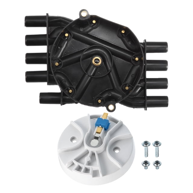 Ensemble Distributeur d'Allumage Bornes en Laiton Capuchon et Rotor pour GMC ABS DR474 Noir 1 Ensemble