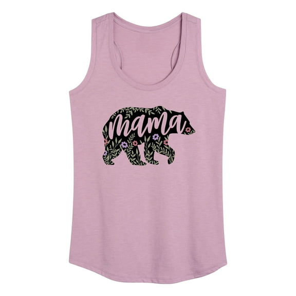 Instant Message - Floral Mama Bear - Women's Racerback Tank