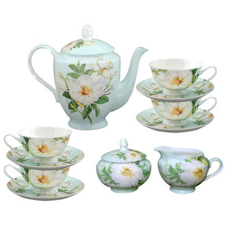 Grace's Tea Ware 11 pièces en porcelaine tendre Magnolia Tea