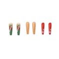 thumbnail image 5 of JYYYBF Christmas Press on Nails 24Pcs Long Fake Nails Stick On Square Nails with Snowflake Santa Candy Cane Design, 5 of 8