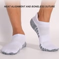 thumbnail image 5 of 6 Pairs Ankle Athletic Running Socks Low Cut Sports Socks Breathable Cushioned Tab Socks for Men-XL, 5 of 5