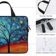 thumbnail image 3 of AWERP Painting Colorful Tree Pattern Laptop Bag Diving Fabric Tablet Cover Neoprene Laptop Sleeve Carrying Bag 15inch, 3 of 5