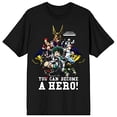thumbnail image 5 of Mens My Hero Academia Anime Cartoon Characters Black Graphic Tee-4XL, 5 of 7