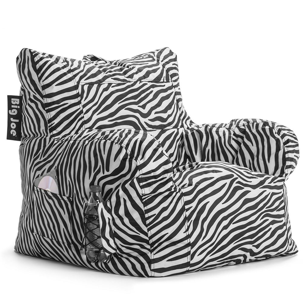 Big Joe Zebra Dorm Chair in SmartMax - Walmart.com - Walmart.com