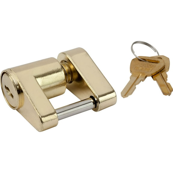 Sea-Dog Brass Plated Coupler Lock - 2 Piece | Bundle of 2