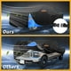 thumbnail image 5 of Cubierta de Automóvil Universal Impermeable para Todo Clima Protección Exterior Anti-UV 190T Poliéster Negro Azul Ajuste para Camiones de 221" a 228", 5 of 7