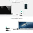 thumbnail image 3 of USB 2.0 Male To 2 Dual USB Female Jack Y Splitter Hub Cord new. Hubs, 3 of 7
