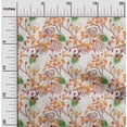thumbnail image 2 of oneOone Cotton Poplin Twill Dark Peach Fabric Florals Craft Projects Decor Fabric Printed By The Yard 56 Inch Wide, 2 of 4