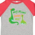 thumbnail image 4 of Inktastic My Mimi Loves Me Grandson Dinosaur Boys Toddler T-Shirt, 4 of 5