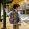 thumbnail image 6 of Camo and Deer Brown Pattern 17" School Backpacks for Teens,Waterproof Oxford Fabric,S-Shape Padded Straps for School,Travel,Hiking,Camping, 6 of 6