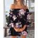 thumbnail image 4 of Vestido Sin Hombros, Puño Elástico, Resistente Al Desgaste, Transpirable, Con Volantes, Manga Larga, Línea A, Vestido Fluido, Poliéster Elástico, Cómodo Para Citas ANGGREK 6 #XL, 4 of 5