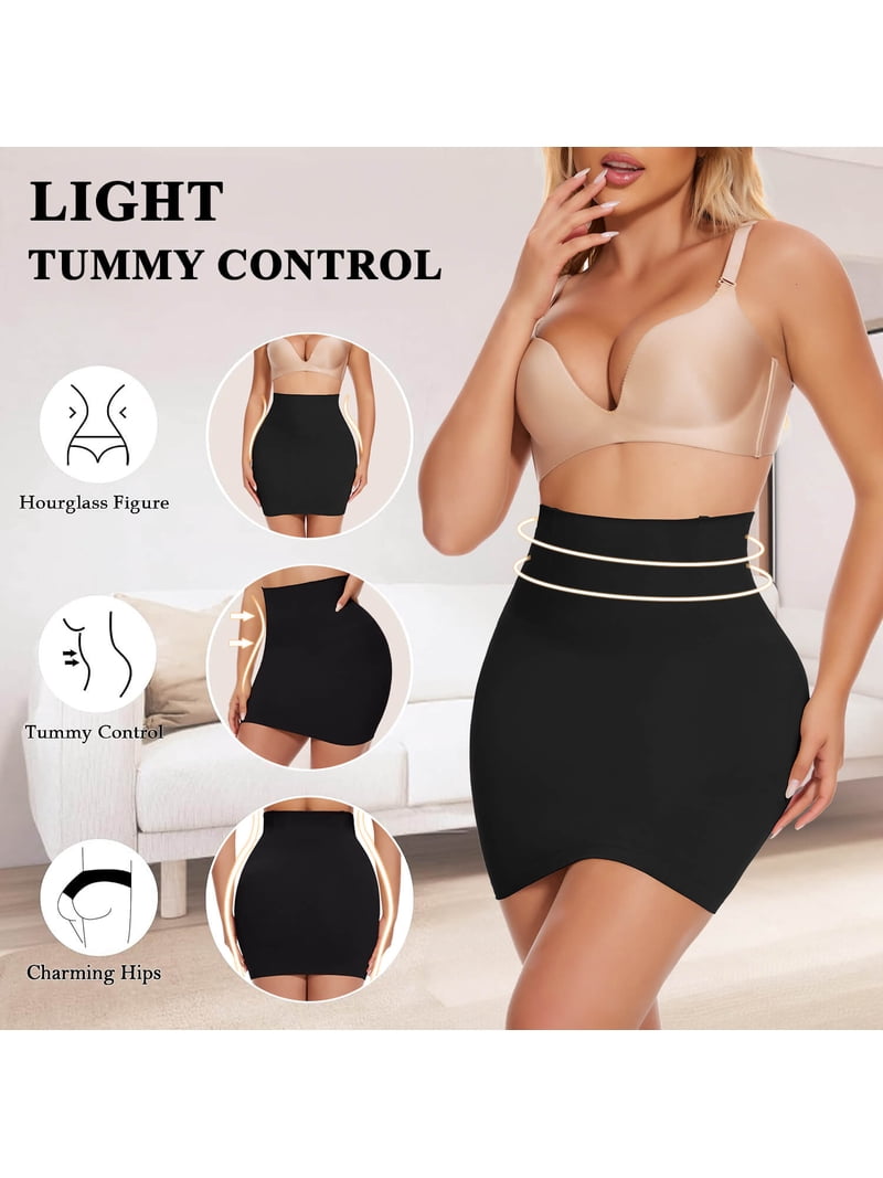 best shapewear for high slit dress Shapewear Satin Maxi Dress