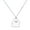 White, variant on All Match Clavicle Chain Elegant Simple Dress Up Unique Ghost Pattern Pendant Necklace for Valentine Day