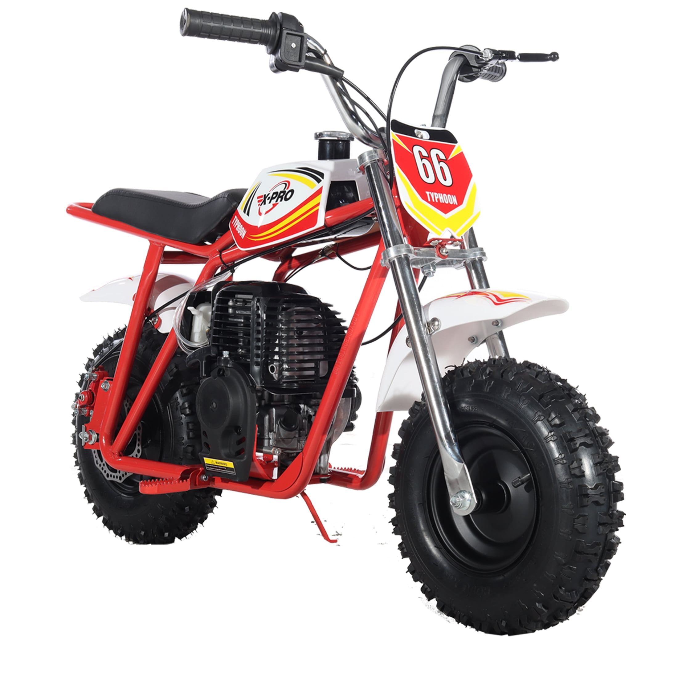 X-Pro Brand New Typhoon 40cc Gas Pit Dirt Bike, 4 Stroke Mini Motorcycle for Kids with Pull Start