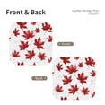 thumbnail image 2 of Multi-Size Leather Tray Four Corners Four Button Design Anti-Scratch Waterproof Convenient Cleaning Convenient Storage Maple Leaves Medium, 2 of 8