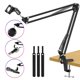 thumbnail image 3 of Soporte de de tijera con suspensión de micrófono ajustable, soporte de micrófono de carga máxima de 1,8 KG para estudio de Radio, Sunnimix soporte de micrófono boom, 3 of 8