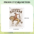 thumbnail image 4 of Lsque Cowboy Rodeo Guitar Premium Golf Towel - Ultra Absorbent and Quick Drying Microfiber Towel with Carabiner - Gift for Men -24" X 16", 4 of 8
