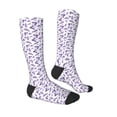thumbnail image 3 of Fotbe Lavender Flowers print Women's Men's Novelty Crew Socks Cotton Socks Knee High Socks for Walking,Running,Nurses,Pregnancy, 3 of 9