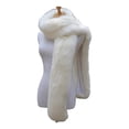thumbnail image 3 of harmtty Women Long Scarf Solid Color Thickened Scarf Imitation Fox Fur Versatile Soft Scarf Winter Outdoor Wear, 3 of 7