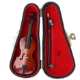 thumbnail image 2 of Domqga Instrument Model, 10cm Mini Wooden Cello Model Musical Instrument Model Musical Gifts Home Decor Ornaments, Miniature Cello, 2 of 8