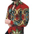 thumbnail image 3 of Nueva camisa casual de manga larga de lujo para hombre combinada con camisa de primavera y otoño con impresión 3D, camisa de moda para hombre de calle, 3 of 5