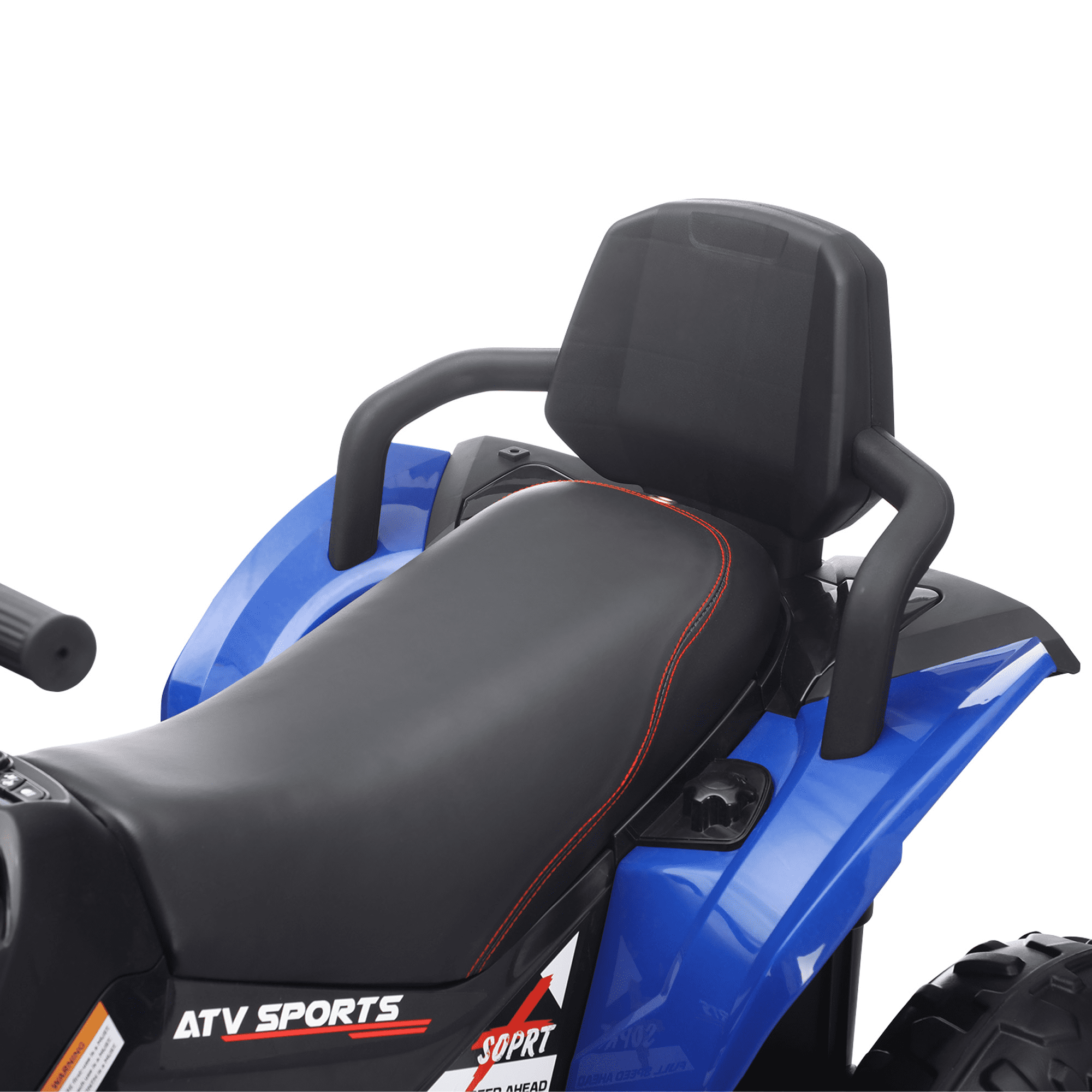 Funride 24 Volt Ride on Toys with Remote Control, Oversized ATV for Kids, 2-Seater 4 Wheeler for Toddlers, Power Car Wheels with Music, Bluetooth, Headlights, EVA Tires, Blue