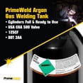 thumbnail image 2 of Cilindro de gas para soldadura PRIMEWELD 125 pies cúbicos 100% argón lleno, 2 of 8